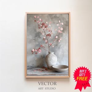 Olive Tree Stems Painting, Muted Toned Art, PRINTABLE ART