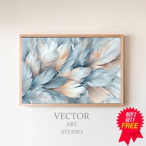 Wall Art Canvas Schilderij Abstracte Veer Posters en Prints Foto &#39;S voor Woonkamer Moderne Cuadros Woondecoratie Digitale Download