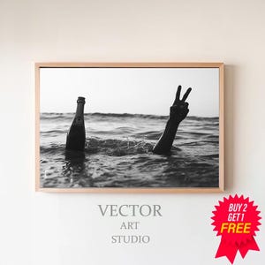 Wydruk na wózek barowy, plakat na wino, czarno-biały, wydruki fotograficzne, sztuka ścienna z alkoholem, maksymalistyczny wystrój pokoju, pobieranie cyfrowe, modna sztuka ścienna
