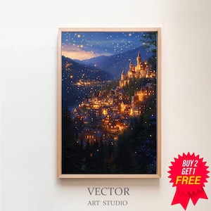 Velaris City of Starlight Poster Print - Velaris ACOTAR Wall Art - Night Court Wall Art by Sarah J Maas - Bookish Gifts - Digital Download