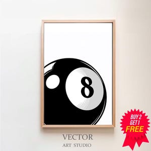 Casino muur print 8 bal citaat vintage poster kunst Hypebeast decor Lucky Dice Art minimalistische muur kunst afdrukbare zwart-wit casino decor