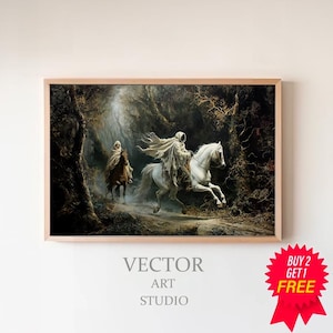 Sleepy Hollow Vintage Print | Halloween Art | Printable Vintage Art | Digital Download