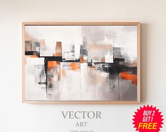 Abstrait texturé moderne, ensemble d'impressions d'art neutres, art mural moderne, art abstrait moderne, abstrait imprimable