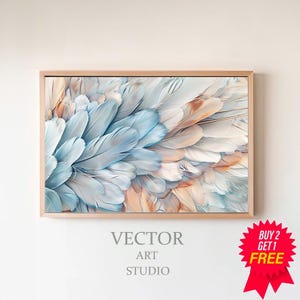 Wall Art Canvas Schilderij Abstracte Veer Posters en Prints Foto &#39;S voor Woonkamer Moderne Cuadros Woondecoratie Digitale Download