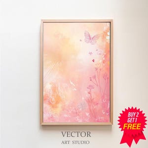 Abstract Giclee Wall Art, Colorful Butterfly Art, Large Oil Painting Oversize Abstract Art, Mid Century Modern Original Art Print