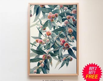 Vintage Eukalyptus Print | Australien Digitaler Download | Australische  Native Botanical | Gummibaum Botanische | Eukalyptusbaum-Wandkunst