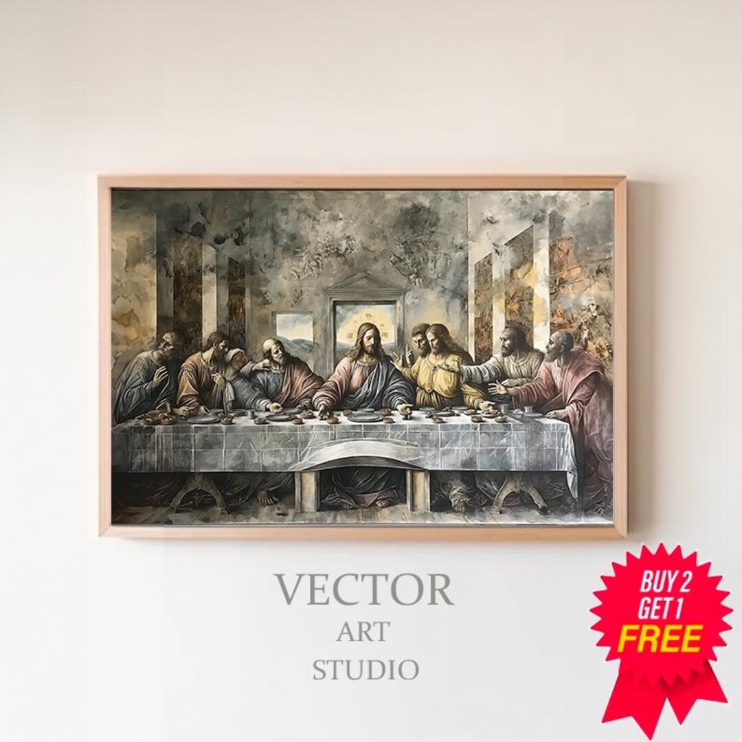 Printable the Last Supper Painting - Leonardo Da Vinci Wall Art ...