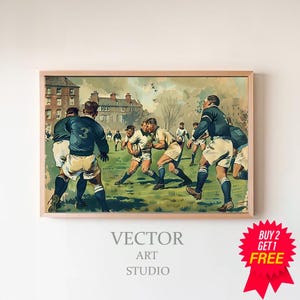 Football Print, Football Printable Art, Football Posters, Sport Art Prints, Football Art Prints, Football Wall Art, Printable Wall Art