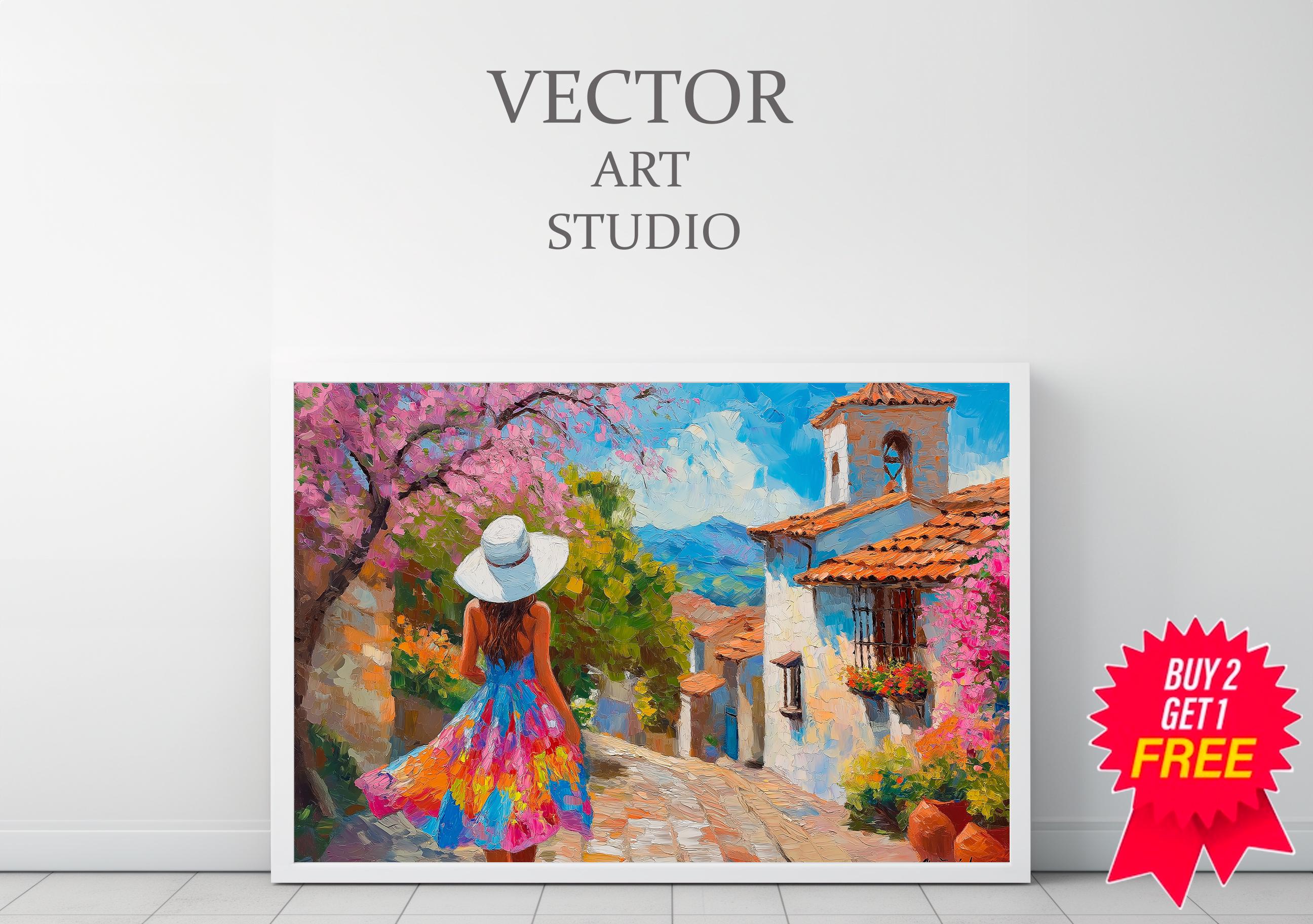 インテリア絵画: メキシコのアーティストVENA2(べナードス)の作品 メキシコの絵画、メキシコの村、メキシコの街路、メキシコの芸術