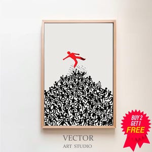 Keith Haring Print, Keith Haring Poster, Printable Wall Art, Digital Download, Pop Art, Exhibition Poster, Street Art, Gallery Wall Set