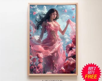 Aphrodite Greek Goddess of Beauty, Divine Feminine Art, Ancient Greece Art, Greek Mythology Print, Greek Goddess Beauty, Aphrodite Painting