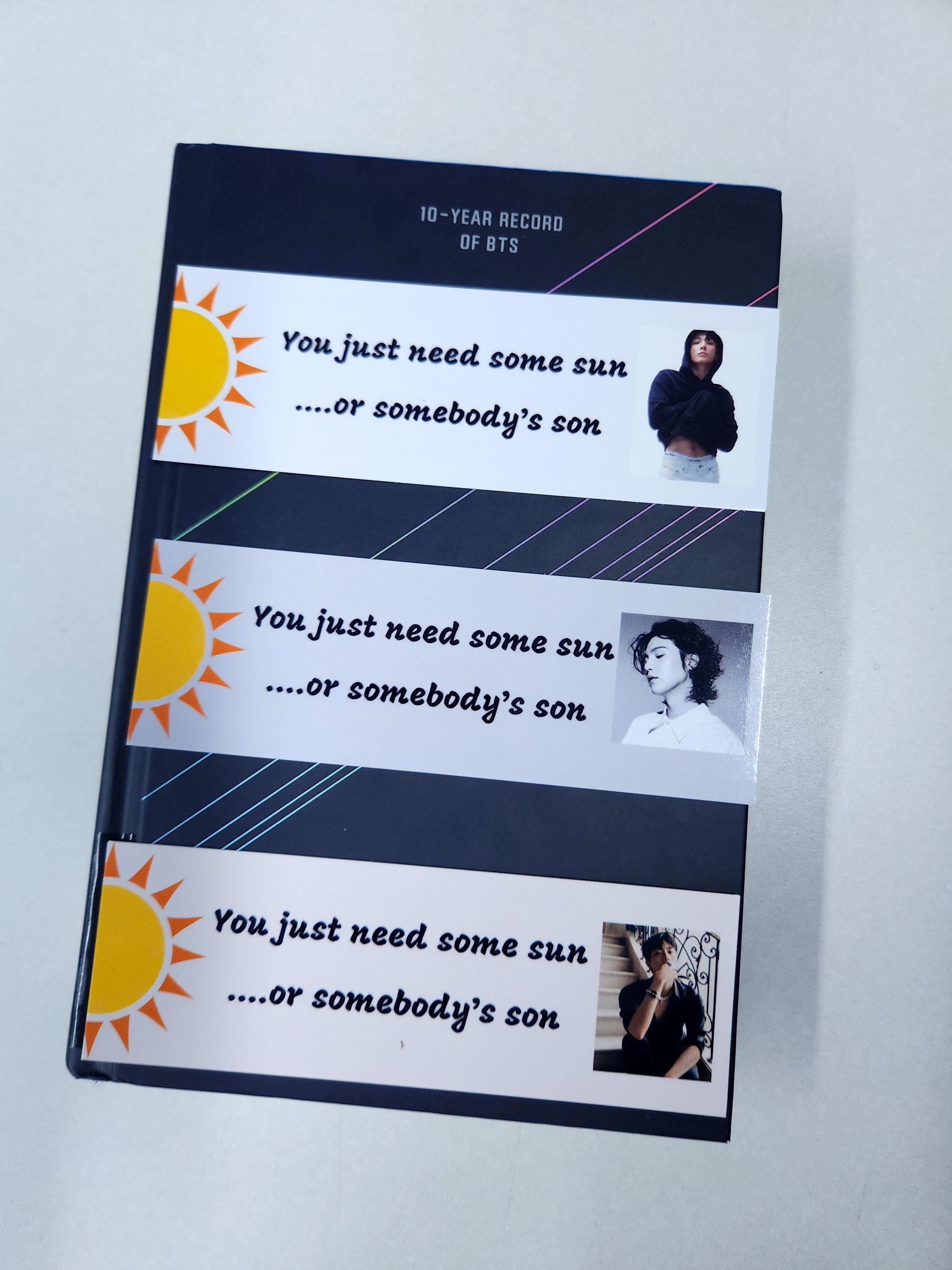 Suga Book Mark - Etsy