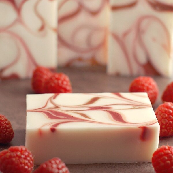 Raspberry Cream Shea Butter Soap