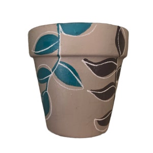 Hand Painted Boho Botanical 3&quot; Terracotta Pot ~ Indoor Planter ~ Home Decor ~ Flower Pot ~ Clay Plant Pot ~ Gift Ideas