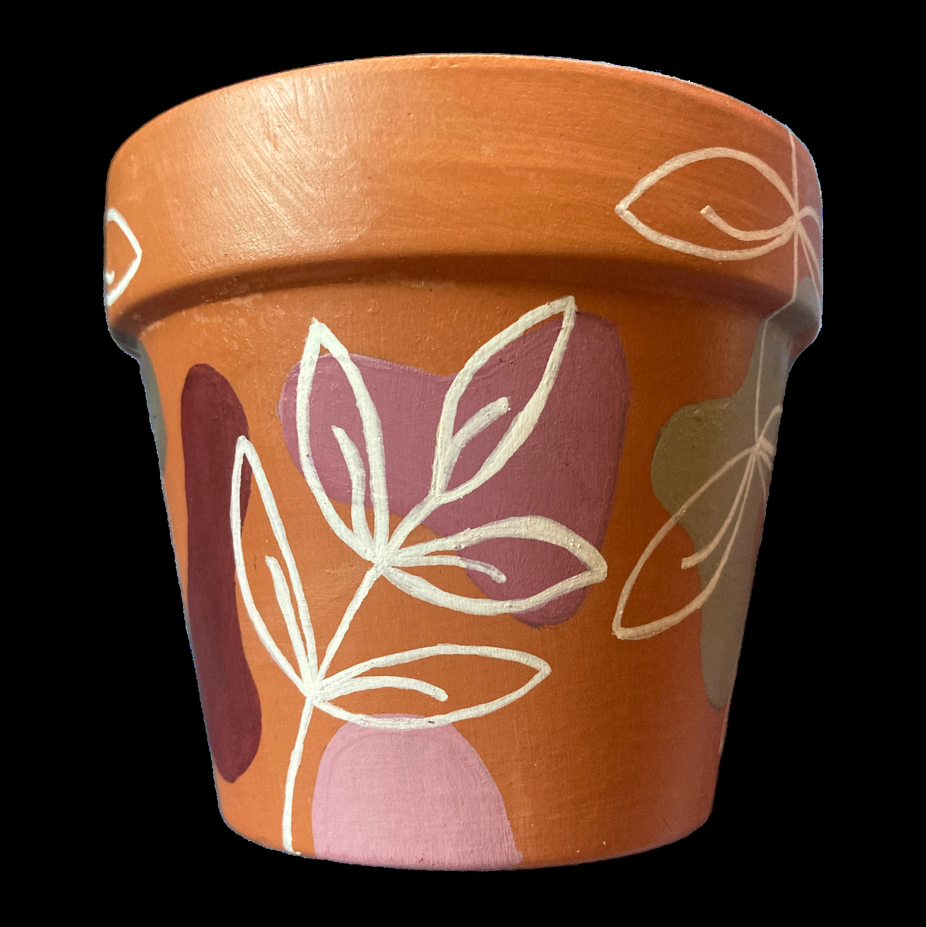 Hand Painted Boho Botanical 3.5" Terracotta Pot ~ Indoor Planter ~ Home Decor ~ Flower Pot ~ Plant Pot ~ Clay Pot ~ Gift Ideas