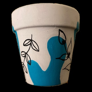 Hand Painted Boho Botanical 3&quot; Terracotta Pot ~ Indoor Planter ~ Home Decor ~ Flower Pot ~ Clay Plant Pot ~ Gift Ideas