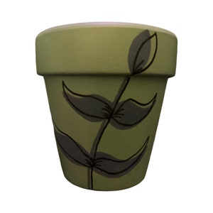Hand Painted Boho Botanical 3&quot; Terracotta Pot ~ Indoor Planter ~ Home Decor ~ Flower Pot ~ Clay Plant Pot ~ Gift Ideas