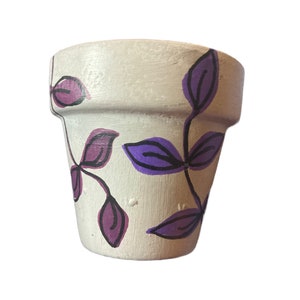 Hand Painted Boho Botanical 2&quot; Terracotta Pot ~ Indoor Planter ~ Home Decor ~ Flower Pot ~ Clay Plant Pot ~ Gift Ideas