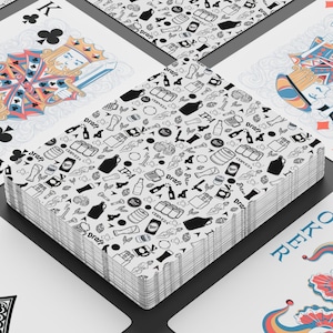 Playing Cards - Funny Beer Custom Deck with Bar Icons & Hidden Naked Lady Art, Poker Night Gift, Men&#39;s Playing Cards, Guy&#39;s Card Game