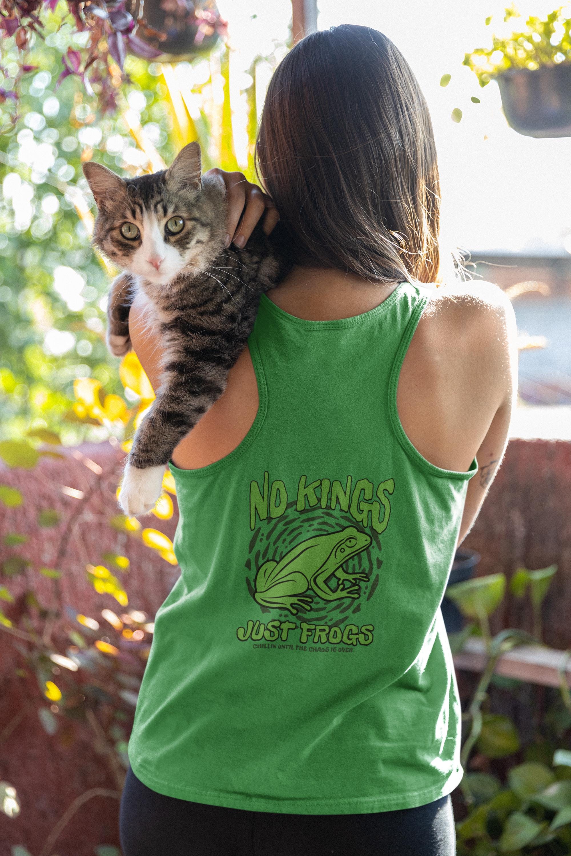 ノー・キングス・ジャスト・フロッグス タンクトップ：グランジ