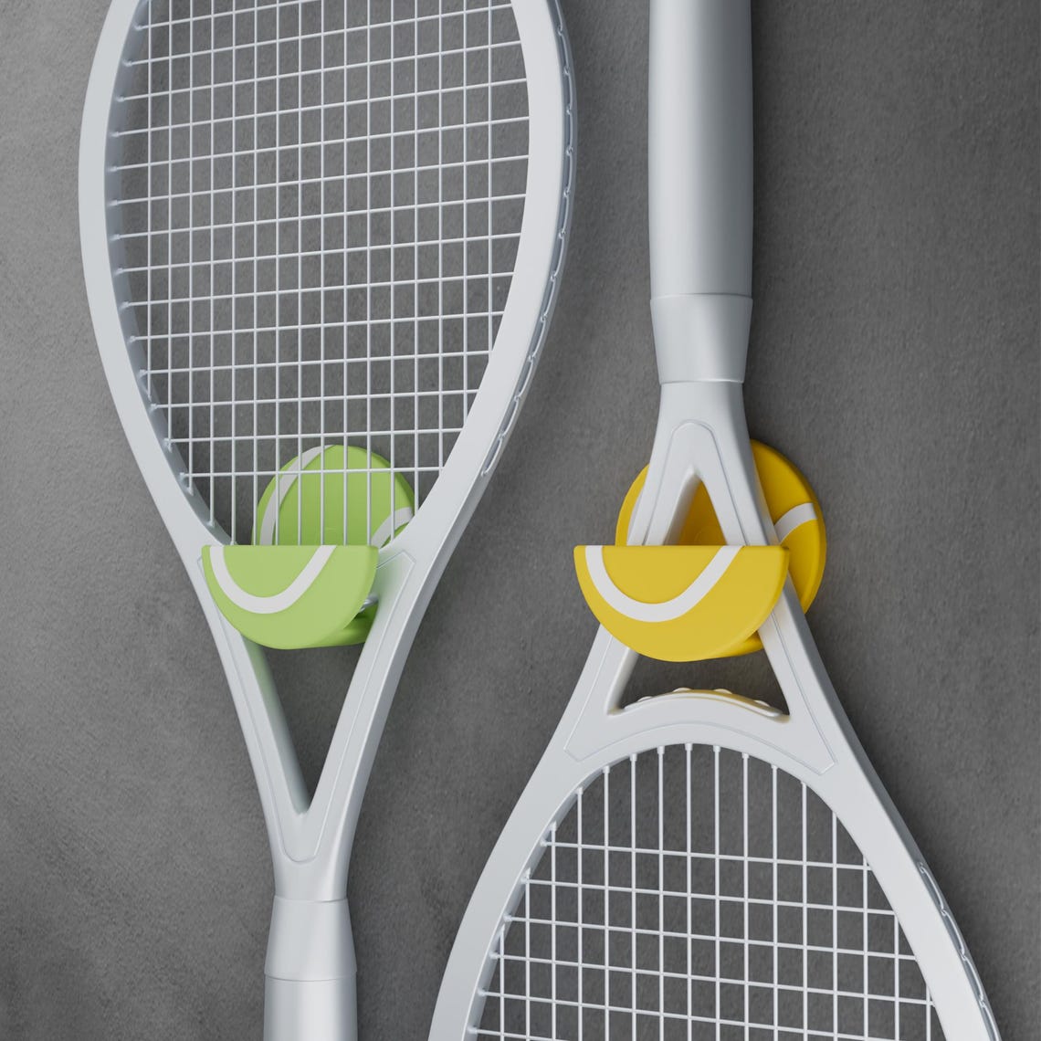 Heavy Duty Tennis Racquet Wall Mount, Tennis Racket Hanger, Home Gym ...