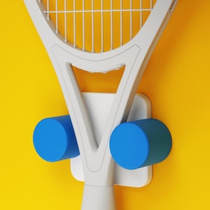 Tennis Racquet Hanger, Racket Organizer, Tennis Racket Hook, Vintage Racket Wall Mount, Paddle Holder, Tennis Racket Display