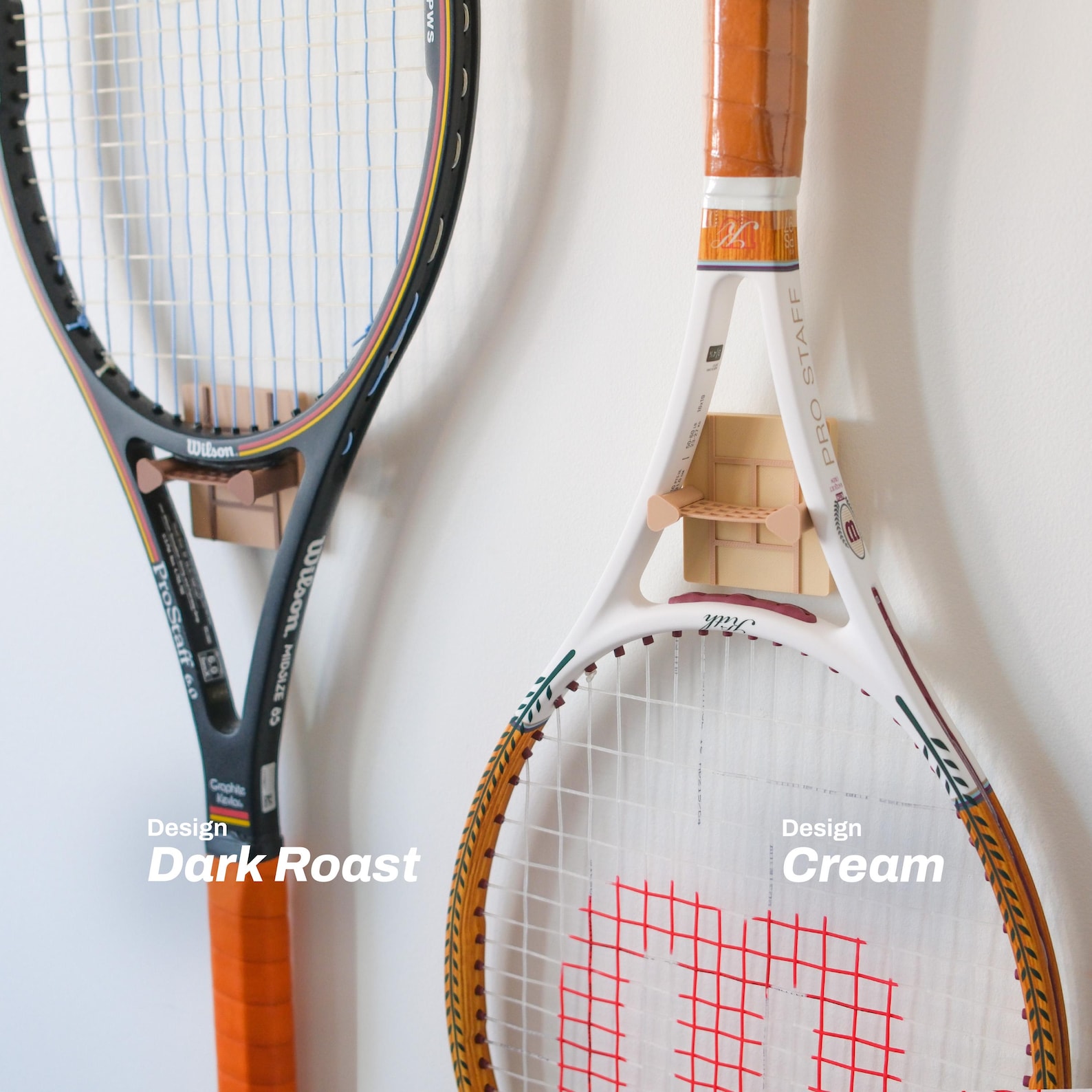 Fall Minimalist Tennis Racquet Wall Hook, Easy Stick On, Tennis Court ...
