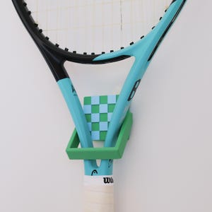 Tennis/Racquetball/Pickleball Racquet Hanger, Racket Organizer, Stylish Racket Wall Mount, Paddle Holder, Racket Display, Tennis Wall Decor