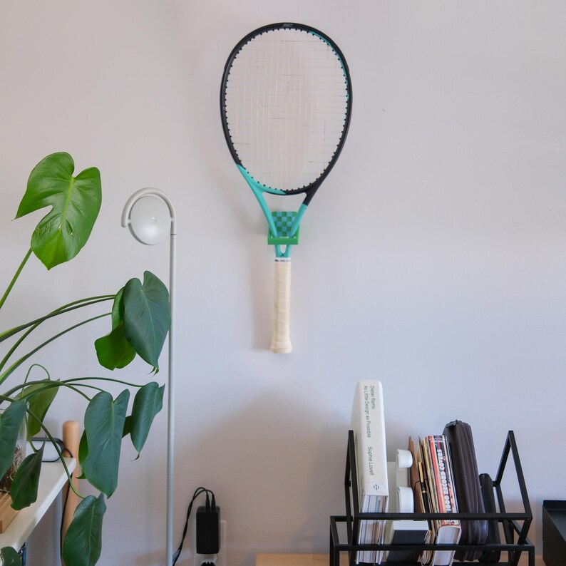 Stick E Racket Stick-on Tennis/racquetball/pickleball Racquet Paddle Hanger, Racket ...