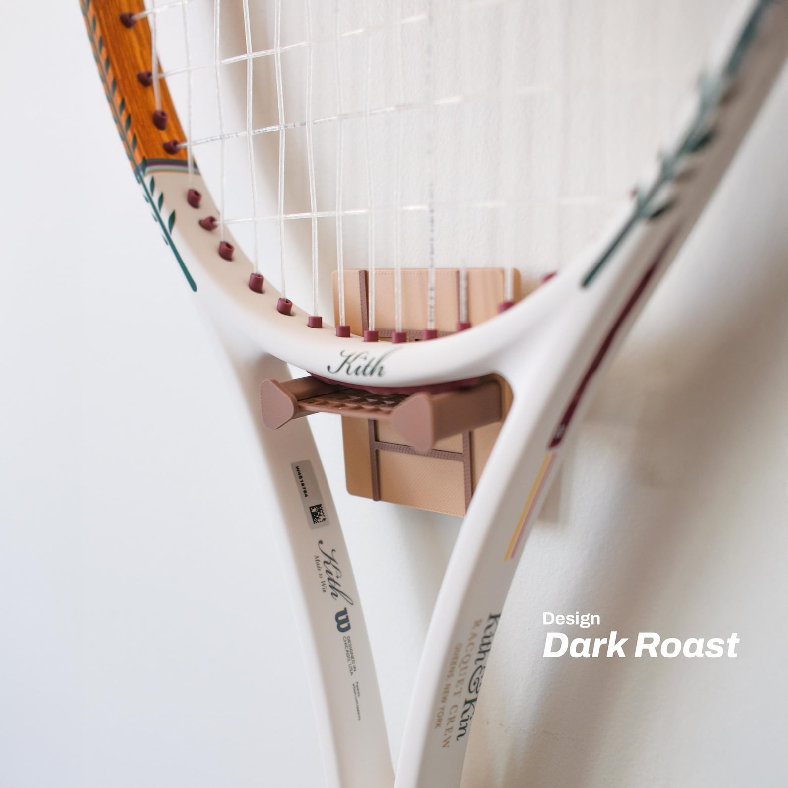 Tennis Racket Style Incision Fall Minimalist Tennis Racquet Wall Hook, Easy Stick On, Tennis Court ...