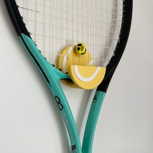 Tennis Racquet Hanger, Racket Organizer, Tennis Racket Hook, Tennis Racket Wall Mount, Tennis Racket Holder, Tennis Racket Display