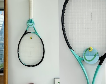 Multicolor Tennis Racket Hanger, Tennis Racket Organizer, Tennis Racket Hook, Tennis Racket Wall Mount, Tennis Racket Holder, Tennis Display