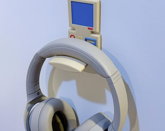 Retro PC style Headphone mount stand, Gaming Headset Stand Gamer Gift, Airpods Max hanger