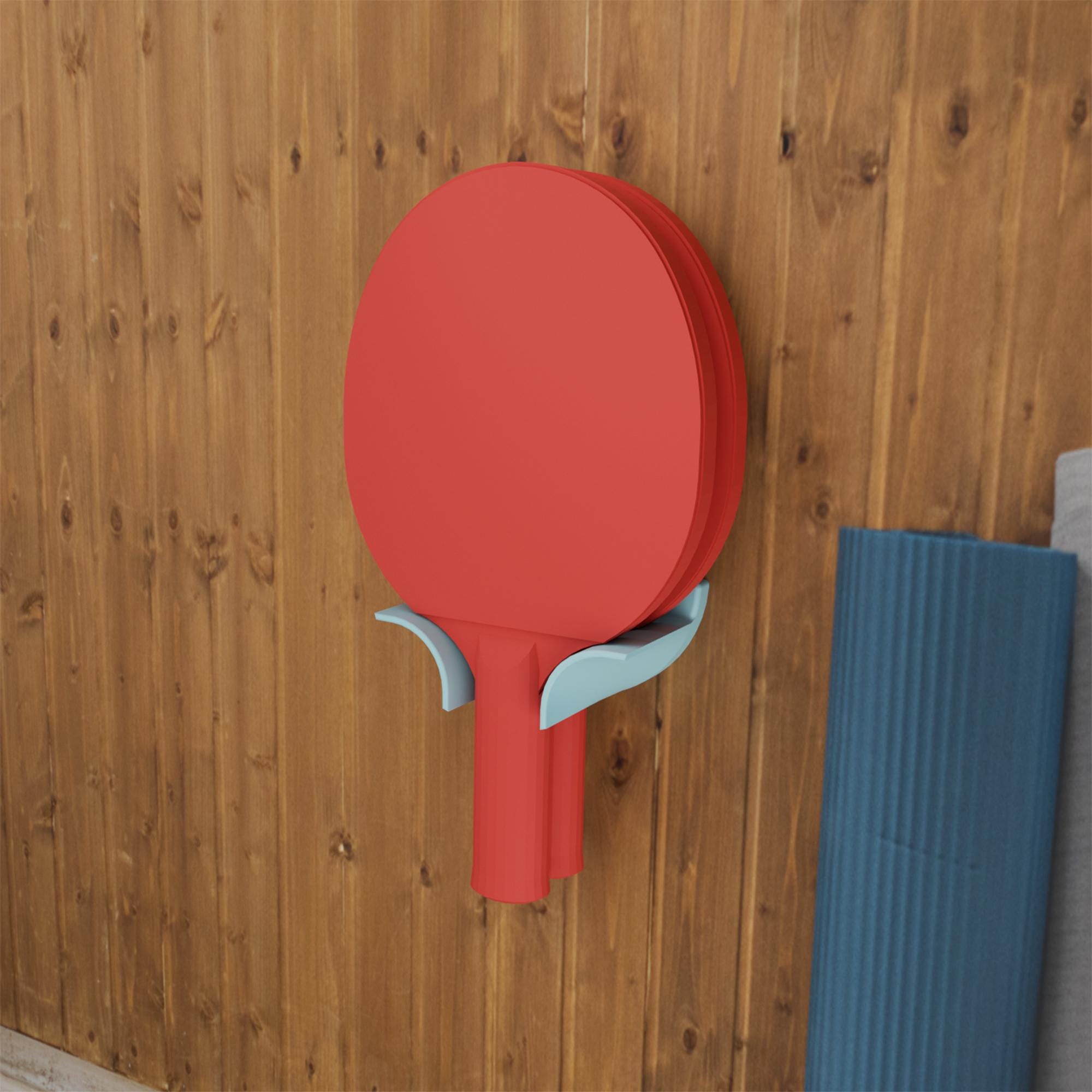 Robuuste Ping Pong Ballhouder & Racket Standaard - Wandbeugel Voor Tafeltennis, Stalen Organizer Voor 6 Ballen En 4 Batjes