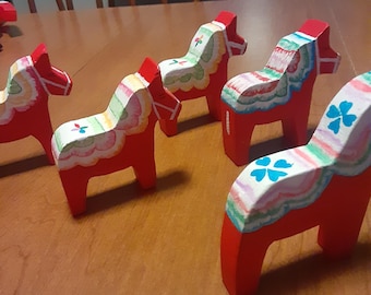 Painted 3" Dala Horse