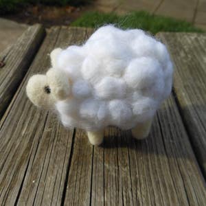 Needle Felted Wool Sheep