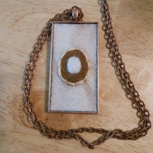 Dyed Wool Needle Felted Pendant Necklace Wool Cabochon