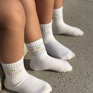 Regalo para hermanos | Calcetines de algodón para bebés y niños | Antideslizantes opcionales | DOBLE PROBLEMA | Pippa y Piet (1 par) imagen 9