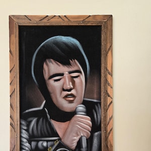 Vintage Velvet Elvis Painting - Etsy