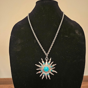 Rare! Vintage St. Labra Silver Starburst Necklace - Etsy