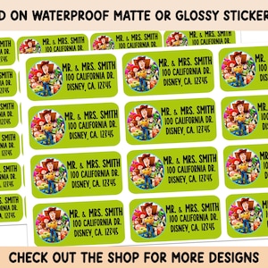 Address Labels - Personalized  Return address labels - Gamers Address Labels - Address Labels Waterproof Paper Glossy or Matte