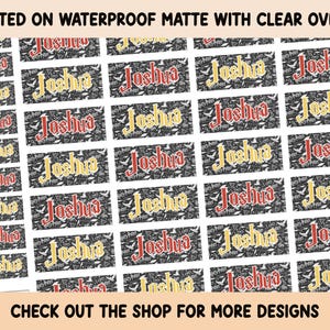 School label Sticker Waterproof Clear overlay School supplies Back to school labels Name labels Preschool labels Customized Labels
