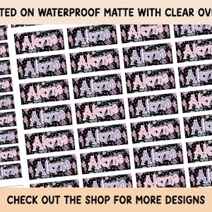 School label Sticker Waterproof Clear overlay School supplies Back to school labels Name labels Preschool labels Customized Labels
