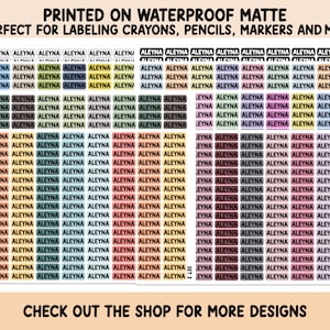 153 Pieces Waterproof Extra Small Sticker, School supplies, Back to school labels, Name labels, Pencil Labels, Customized Labels, Supplies
