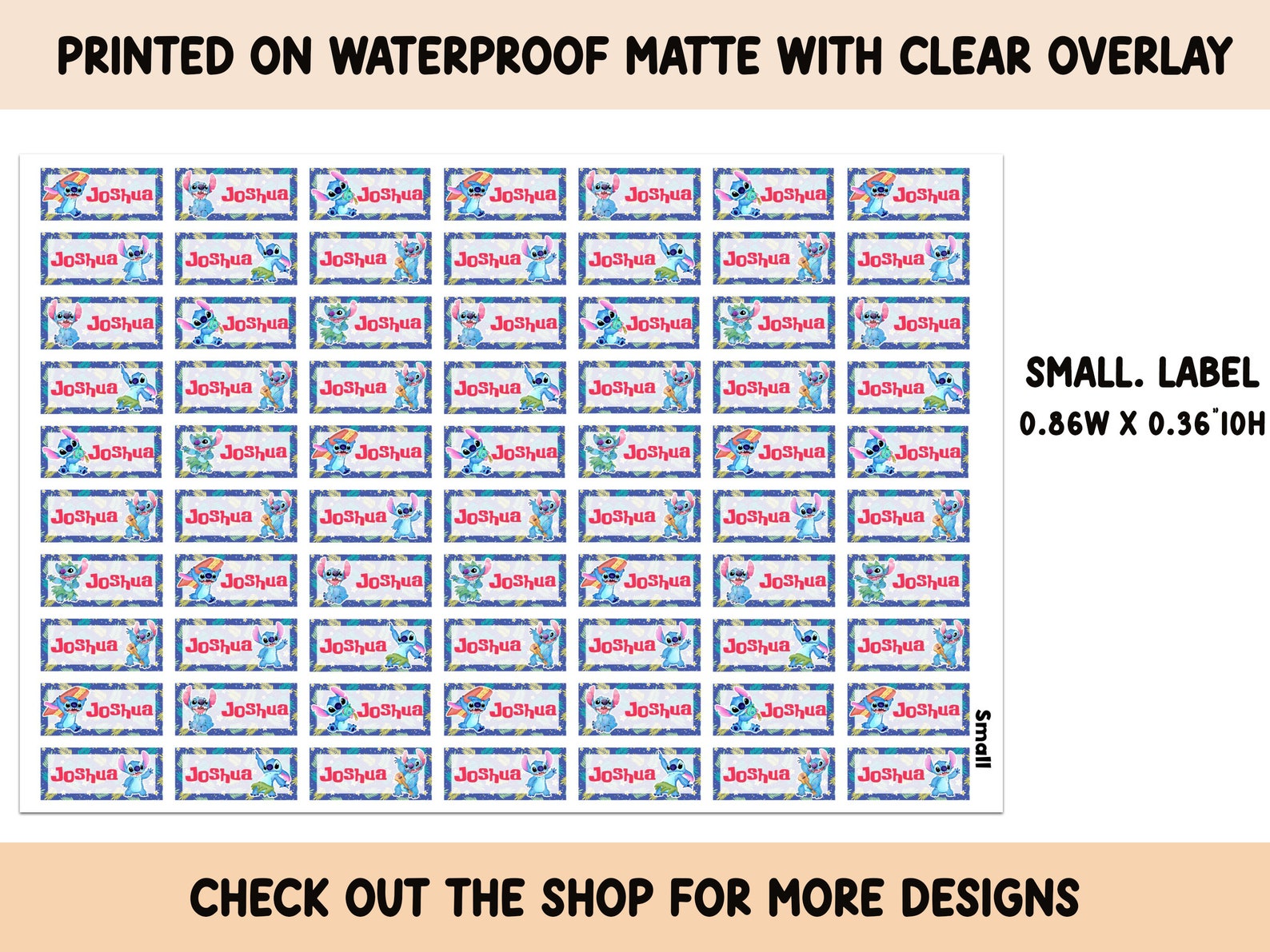 School Label Sticker Waterproof Clear Overlay School Supplies Back to ...