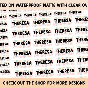 Mouse Ears Stickers Waterproof Clear overlay School supplies, Back to school labels, Name labels, Preschool labels, Customized Labels