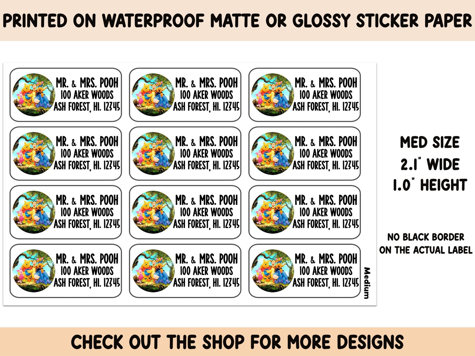Friends Address Labels Address Labels - Personalized Return Address Labels - Bear and Friends ...