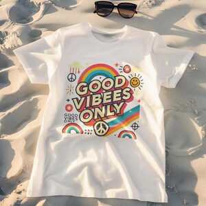 Summer T-Shirt | Gift | Unisex Short Sleeve Tee | Good Vibes Only T-Shirt