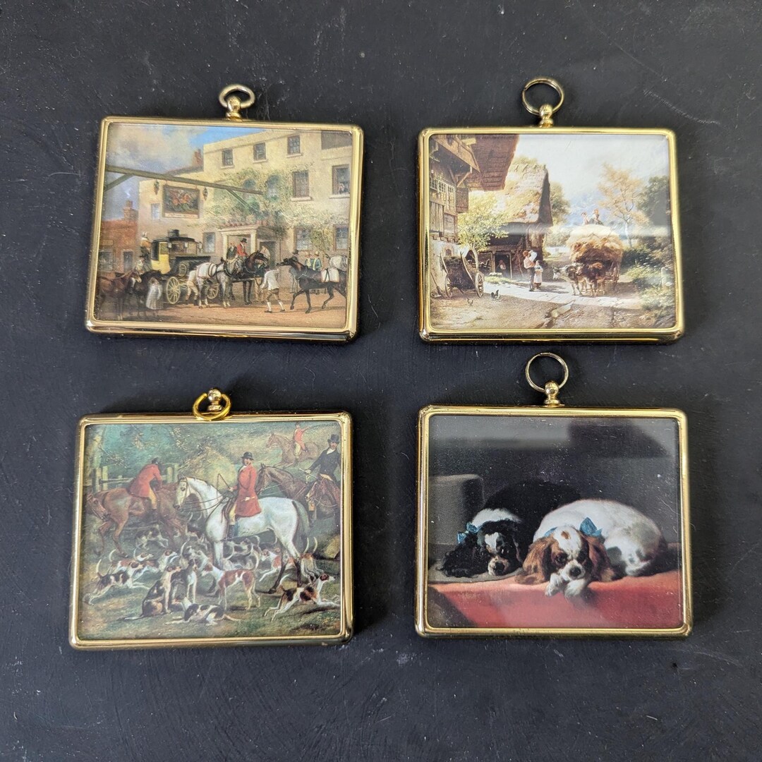 4 Peter Bates Miniatures Framed Wall Decor - Etsy