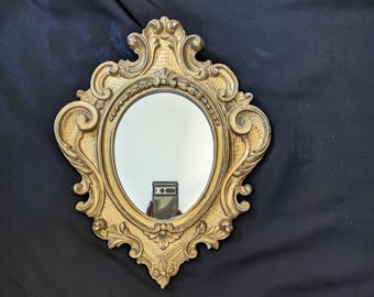 Vintage Florentine Mirror, Ornate Gold Mirror, Italy Mirror